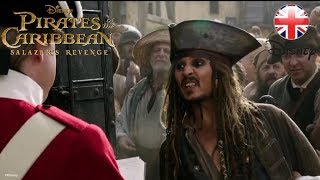 PIRATES OF THE CARIBBEAN  Salazars Revenge CLIP – Guillotine  Official Disney UK [upl. by Aohk77]