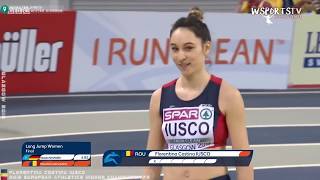 Florentina Iusco Long Jump 2020 European Indoor Championships [upl. by Lithea292]