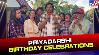 Priyadarshi Birthday Celebrations on the sets of Sarangapani Jathakam Movie  TV9 [upl. by Leagiba507]