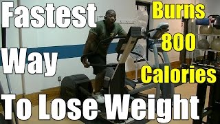 Fastest Way to Lose Weight  This 40min HIIT Elliptical Workout Burns 800 calories [upl. by Acinorahs]