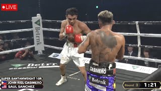 LIVE  JOHN RIEL CASIMERO VS SAUL SANCHEZ FULL FIGHT KNOCKOUT [upl. by Marella]