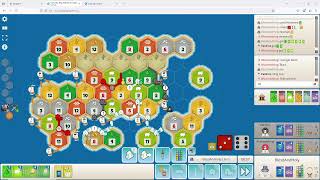 Playing Catan on colonistio [upl. by Ahsirtap]