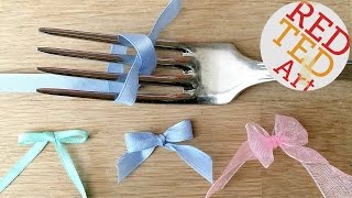 How to make a Fork Bow [upl. by Salohcin]