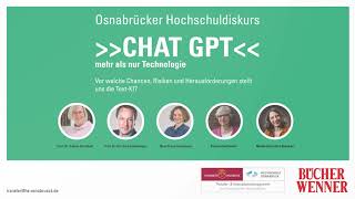 Osnabrücker Hochschuldiskurs  Was kann Chat GPT und wird es die Gesellschaft verändern [upl. by Agustin992]