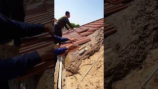 Ancient practice of laying roof tiles [upl. by Alemap]