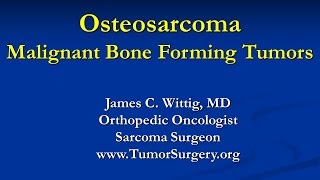 Orthopedic Oncology Course  Malignant Bone Forming Tumors Osteosarcoma  Lecture 4 [upl. by Harvard]