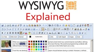 WYSIWYG Explained  Tutorial [upl. by Turne]