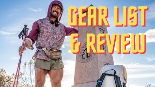 7400 Mile Hike Gear List amp Review  CYTC Appalachian Pacific Crest and Continental Divide Trails [upl. by Macguiness]