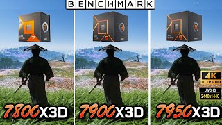 Ryzen 7 7800x3D vs 9 7900x3D vs 9 7950x3D  Test  WQHD  4K  3440p  2160p  RTX 4090  in 8 Games [upl. by Westney685]