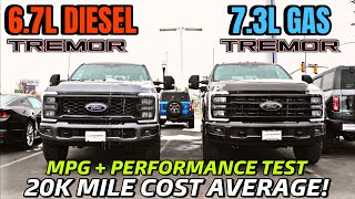 2024 Ford F350 Tremor Diesel VS F350 Gas MPG amp Performance Test 20k Cost Average Is How Much [upl. by Leiahtan]