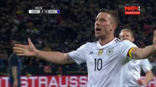 Lukas Podolski Last Incredible Goal  Germany vs England 10  Friendly 22032017 [upl. by Mistrot]