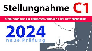 Stellungnahme C1Beruf  Brief schreiben [upl. by Ylrrad]