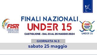 Finali Nazionali Under 15  Castiglione 2024  Giornata n3 [upl. by Ferneau]