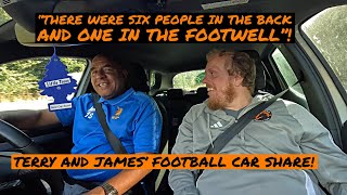 quotThere were Six People in the Back and One in the Footwellquot Terry and James Football Car Share [upl. by Jecoa]