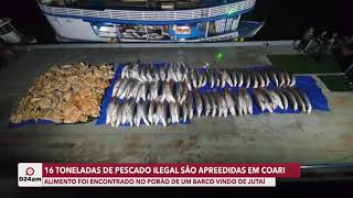 16 toneladas de pescado ilegal são apreendidas em Coari [upl. by Noli]