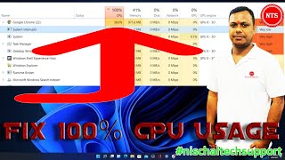 How to Fix 100 CPU Usage in Windows 11 [upl. by Ezara]