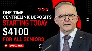 SERVICE AUSTRALIA SHAPES UP  4100 ONE TIME CENTRELINK DEPOSIT ARRIVING TODAY IN BANKS FOR SENIORS [upl. by Havstad]