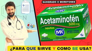 ACETAMINOFÉN 💊¿Qué es y como se usa ¿REDUCE EL DOLOR  ¡Descubre todos los detalles [upl. by Sarid787]