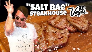 How EXPENSIVE Is Salt Baes NusrEt Steakhouse Las Vegas 🥩 [upl. by Annovahs121]