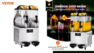 Your Beverage Experience VEVOR Commercial Slushy Machine [upl. by Oitaroh]