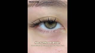 MYEYEYBB Neo Sunflower Brown Colored Contact Lenses  Prescription [upl. by Ariaz]