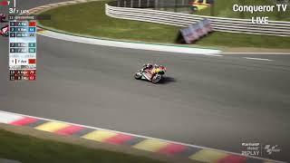 Race Moto2 Sachsenring GermanGP 2024 [upl. by Grishilde]