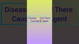 Disease and Their Causual Agent [upl. by Lenora]