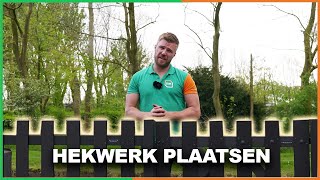 Zelf een COMPOSIET HEKWERK plaatsen Zo doe je dat [upl. by Kinimod]