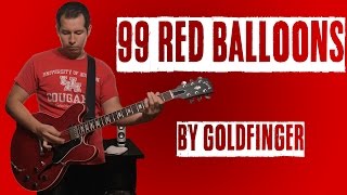 99 Red Balloons by Goldfinger Guitar Cover [upl. by Akyeluz]