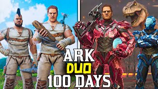 We Spent 100 Days in Ark The Island  Duo Ark Survival Ascended 100 Days [upl. by Linoel155]