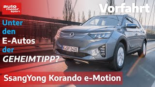 SsangYong Korando eMotion  der neue ElektroautoGeheimtipp  auto motor und sport [upl. by Neelyahs866]