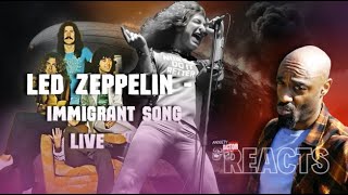 HipHop fan Reaction  Led Zeppelin  Immigrant Song Live 1972 [upl. by Cullan861]