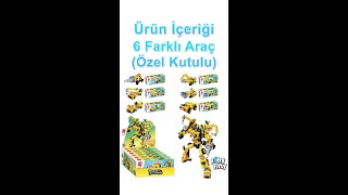 Vagonlife Qman Keeppley 6 in 1 Trans Collector Serisi 6 Farklı Araç İçerir Oyuncak Yapım Seti1417 [upl. by Hiro327]