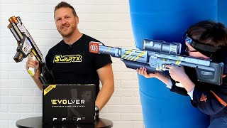 Evolver Laser Tag Unboxing  Best Home Laser Tag  Swappable Skins [upl. by Esiole]