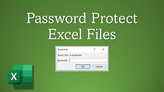 How to Password Protect Excel Files [upl. by Amirak]