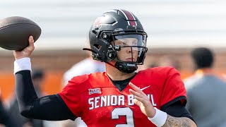 New Orleans Saints QB Spencer Rattler Highlights Full  Senior Bowl  QB South Carolina Gamecocks [upl. by Arjun282]