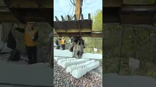 Railway cement sleeper replacement process Good tools and machinery can increase work efficiency [upl. by Acimahs]