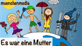 🎵 Es war eine Mutter  Kinderlieder deutsch  Kinderlieder zum Mitsingen  muenchenmedia [upl. by Ecienaj]