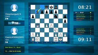 Chess Game Analysis Guest49002003  Onurturgut23 10 By ChessFriendscom [upl. by Hoeg431]