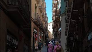 Barcelona old and narrow streets in Spain travel europe australia austria russia barcelona [upl. by Nylannej]