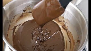 Chocolate Basics How to temper chocolate on the stove [upl. by Neleh]