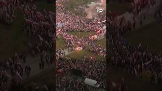 Far right march in Warsaw  DW News [upl. by Norrabal]