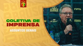 COLETIVA DE IMPRENSA  ASSUNTOS GERAIS COM A DIRETORIA DO BRUSQUE [upl. by Wendt]