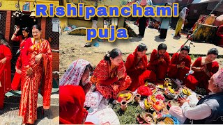 Rishi Panchami Puja 2081 tanujathapa [upl. by Welbie]