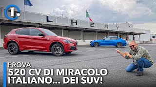 Nuova Stelvio Quadrifoglio 2023 più veloce della Giulia a Montlhery [upl. by Ahsropal]