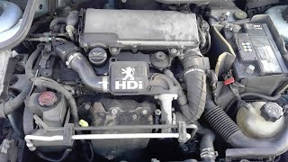 Changement de la pompe damorçage de Gazole sur PEUGEOT 206 14 Hdi  Durée environ 1H [upl. by Eustace]