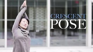 Yoga Moves Crescent Pose [upl. by Anawd]