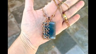 Wire Wrapped Pendant Tutorial Jewelry Tutorial Learn how to make DIY wire wrapping pendant [upl. by Salema]