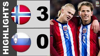 Norway vs Slovenia 30 Highlights  Nations League  20242025 [upl. by Pelagias]