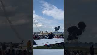 Military plane  ￼ explosion ￼ Oshkosh airventure Day 3 [upl. by Melitta]